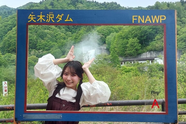 みなかみ3ダム春の点検大放流　八木沢ダム